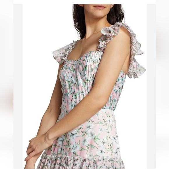 Nwt Amur Grady combo pleated dress size 4 - Picture 6 of 17